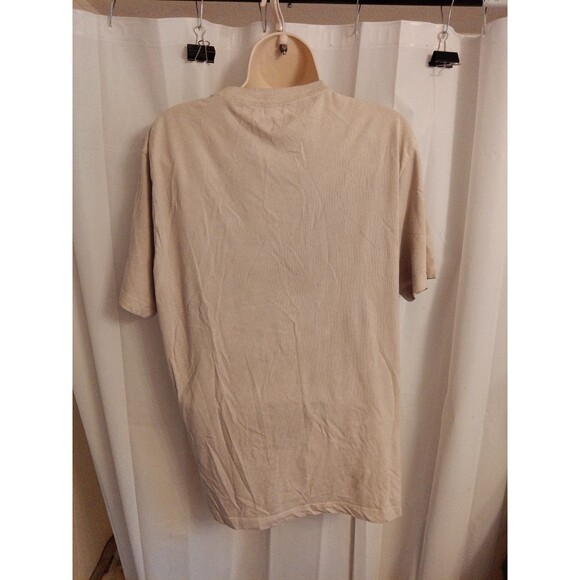 True Religion short sleeve beige/white? Shirt Sz L - Picture 3 of 4